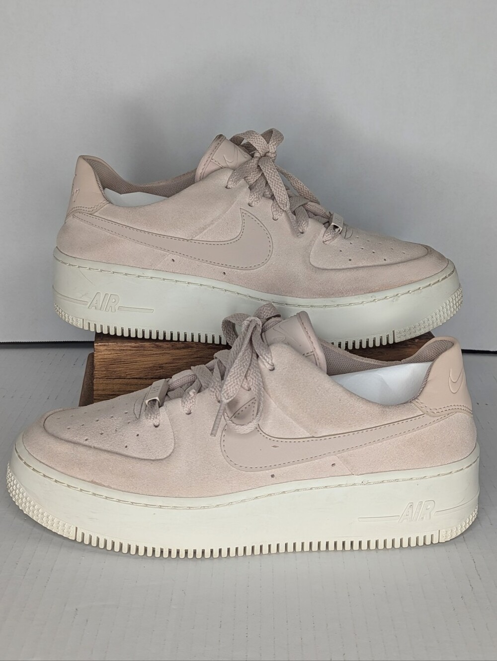 Nike Air Force 1 Sage Low Suede 'Barely Rose' Sneakers Women's Size 9